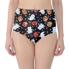 Cool Halloween Ghosts, Adoxali, Autumn Classic High-waist Bikini Bottoms by kyorashop23