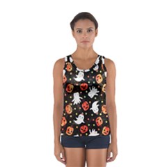 Cool Halloween Ghosts, Adoxali, Autumn Sport Tank Top 