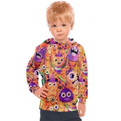 Halloween Monsters Kids  Hooded Pullover by kyorashop23