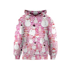 Cute Snowmen With Hats, Adoxali, Christmas Kids  Pullover Hoodie