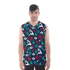 Holiday Season Pattern Men s Basketball Tank Top