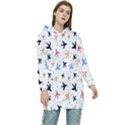 Cute airplanes planes Women s Long Oversized Pullover Hoodie View1