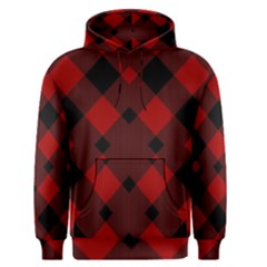 Red Diagonal Plaid Big Men s Core Hoodie