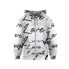 Live Love Laugh Monsteras Kids  Zipper Hoodie