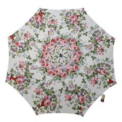 Floral Elements Peony Chinese Rose Hook Handle Umbrellas (large)