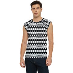 Black And White Circles Pattern Men s Raglan Cap Sleeve T-shirt