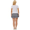 Black And White Circles Pattern Women s Skort View4