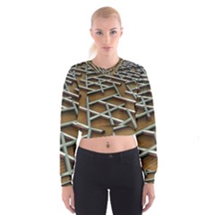 Expression Of Structure Cropped Sweatshirt