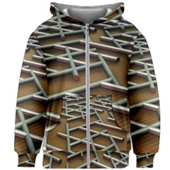 Expression Of Structure Kids  Zipper Hoodie Without Drawstring