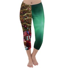 Merry Christmas Capri Winter Leggings  by favoritechios