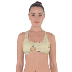 Halloween Fall Pattern Got No Strings Sports Bra