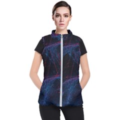 Abstract Feathers Women s Puffer Vest