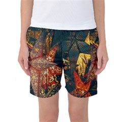 Stars Lanterns Lighting Women s Basketball Shorts by Apenda