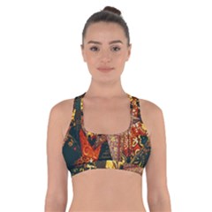 Stars Lanterns Lighting Cross Back Sports Bra by Apenda