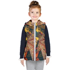 Stars Lanterns Lighting Kids  Hooded Puffer Vest