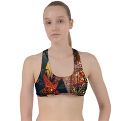 Stars Lanterns Lighting Criss Cross Racerback Sports Bra by Apenda