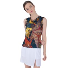 Stars Lanterns Lighting Women s Sleeveless Sports Top by Apenda