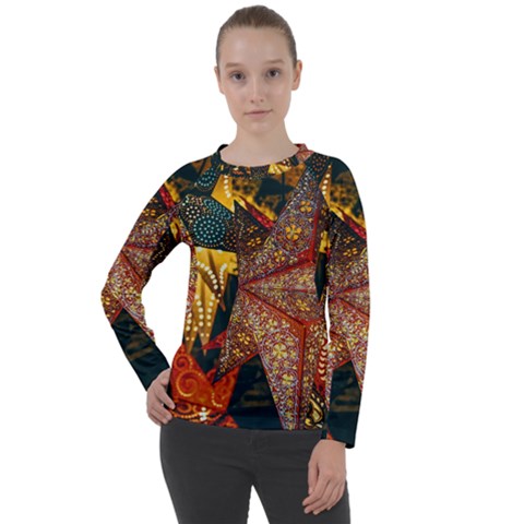 Stars Lanterns Lighting Women s Long Sleeve Raglan T-shirt by Apenda