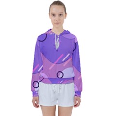 Colorful Labstract Wallpaper Theme Women s Tie Up Sweat