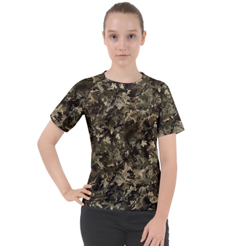 Camouflage Army Survival Uniform Women s Sport Raglan T-shirt by Posterlux