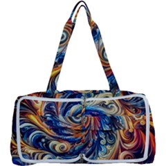 Colorful Motion Abstract Art Multi Function Bag