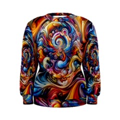 Dynamic Color Vortex Women s Sweatshirt