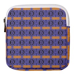 Bitcoin Logo Pattern Mini Square Pouch by ExtraAwesomeSauce