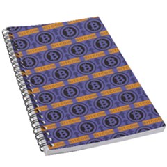 Bitcoin Logo Pattern 5 5  X 8 5  Notebook by ExtraAwesomeSauce