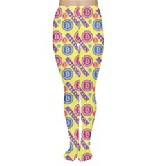 Colorful Bitcoin Pattern Tights