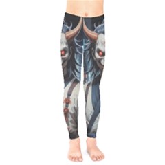 Demon Samurai Kids  Leggings by AwesomeSauce