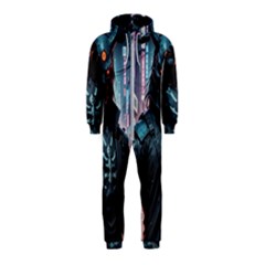 Cyberpunk Demon Samurai Hooded Jumpsuit (kids)