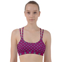 Calavera Cat Art Pattern Line Them Up Sports Bra by ExtraAwesomeSauce