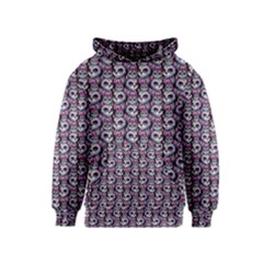 Sugar Skull Cat Pattern Kids  Pullover Hoodie by ExtraGoodSauce