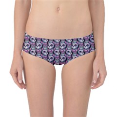 Sugar Skull Cat Pattern Classic Bikini Bottoms