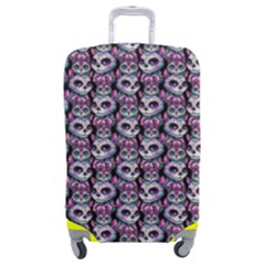 Sugar Skull Cat Pattern Luggage Cover (medium) by ExtraAwesomeSauce