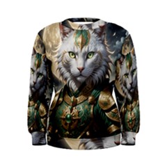 Epic Armored Cat Warrior Women s Sweatshirt