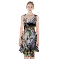 Epic Armored Cat Warrior Racerback Midi Dress by ExtraAwesomeSauce