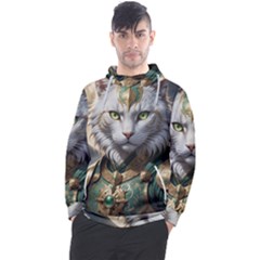 Epic Armored Cat Warrior Men s Pullover Hoodie by ExtraGoodSauce