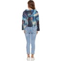 Enchanting Fantasy Night Sky Scene Women s Lightweight Cropped Hoodie View4