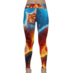 Enchanted Fire Feline Classic Yoga Leggings