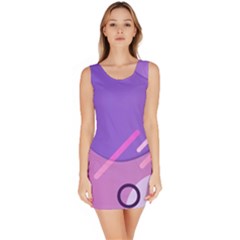 Colorful Labstract Wallpaper Theme Bodycon Dress