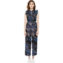 Rocky Lake Reflection  Women s Frill Top Chiffon Jumpsuit View1