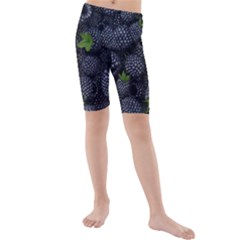 Blackberry Fruit, Fruit Kids  Mid Length Swim Shorts