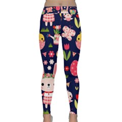 Bunny - Easter Pattern Classic Yoga Leggings