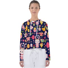 Bunny - Easter Pattern Women s Slouchy Sweat