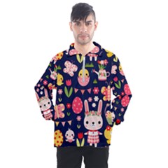 Bunny - Easter Pattern Men s Half Zip Pullover