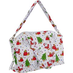 Christmas Pattern, Pattern, Christmas Canvas Crossbody Bag