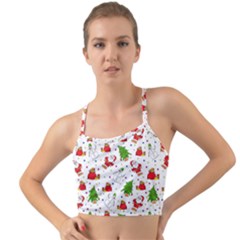 Christmas Pattern, Pattern, Christmas Mini Tank Bikini Top