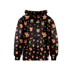 Cool Woodland Animal, Koteto, Scandinavian, Acorn Kids  Pullover Hoodie