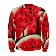 Watermelon, Fruit, Green, Red Men s Sweatshirt